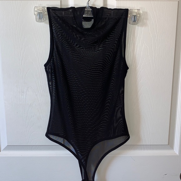 Dolls Kill Tops - Mesh body suit mock neck